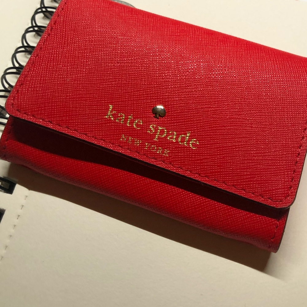 Kate Spade wallet/ card holder red